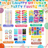 168 Pcs Birthday Classroom Gifts For Students Kids Birthday Return Gifts From Teacher Pencils Notebooks Bracelets Badge Stickers Bookmarks Erasers For Class Reward School Prize Party Favor