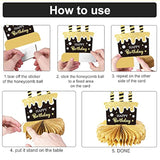 9pcs 21st Birthday Table Centerpieces Honeycomb Toppers for Party Decor