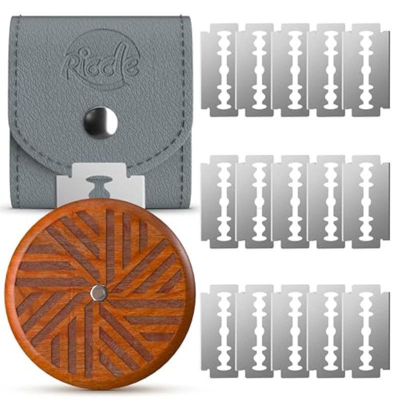 Ufo Wooden Bread Lame Slashing Tool, Dough Scoring Knife With 15 Razor Blades And Storage Cover (Rose Wood)