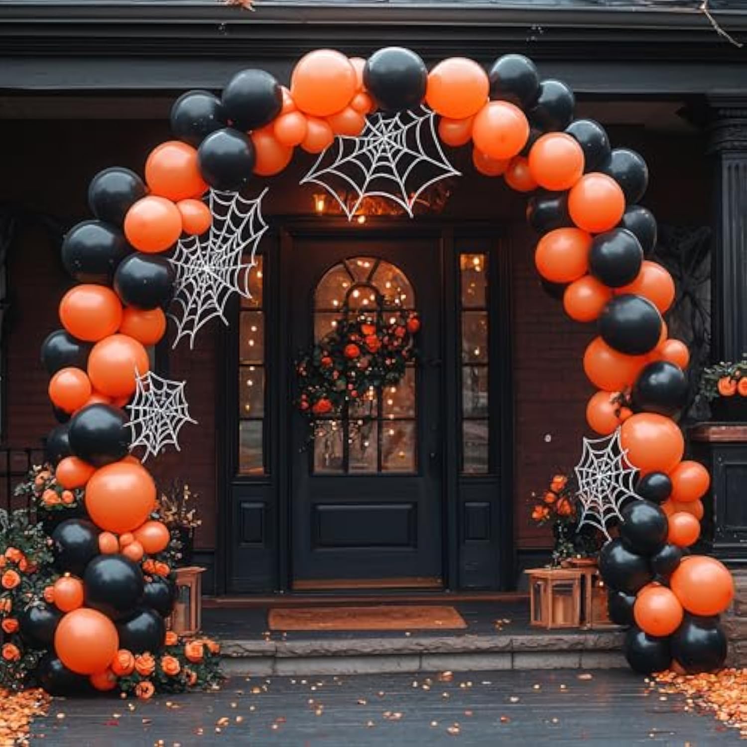 Black Balloon Arch Kit: 135 Latex Balloons for Party Decor