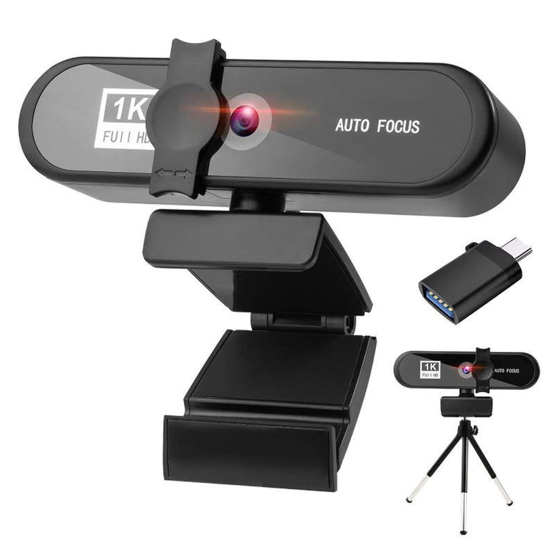 1080P Webcam With Microphone Usb Hd Web Camera With Privacy Cover And Tripod F