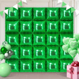 Green Square Balloon Wall Square Foil Balloons Wall Backdrop 25 Pcs Double Sided Square Balloons With Ties For Graduation Birthday Baby Shower Bridal Shower Party Arch Backdrop Decorations