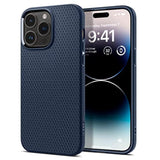 Spigen Liquid Air Designed for iPhone 14 Pro Case (2022) [Military-Grade Protection] - Navy Blue
