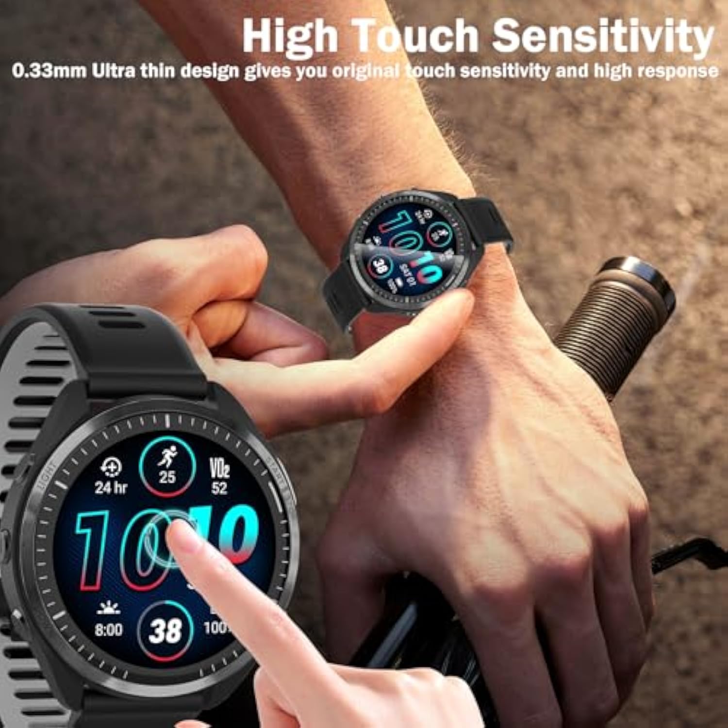 5-Pack Screen Protector Compatible With Garmin Forerunner 965 Smartwatch, Clear Tpu Protective Film, Anti-Scratch, Sensitive Touch, Anti-Bubble