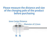 6mm Magnetic USB DC Charger Cable 2.7FT Replacement Charging Cord for Rechargeable Devices