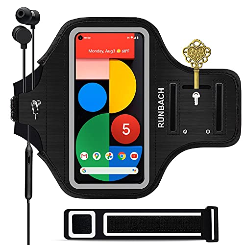 Running Armband for Google Pixel 10/10 Pro/10a/9/9 Pro/9a/8/7/6/6 Pro/5a/4XL/3a XL/3 XL, Running Exercise Case with Card Slot for Pixel (Black)