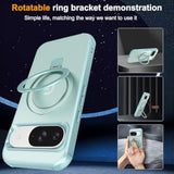 For Google Pixel 10/Pixel 10 Pro Case, [Magnetic Invisible Stand] [Compatible With Magsafe] [Military Grade Drop Protection] Slim Frosted Translucent Back Shockproof Protective Cover, Blue