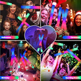 48 Pcs Led Foam Glow Sticks Bulk, Glow In The Dark Party Supplies With 3 Modes Colorful Flashing, Neon Party Favors For Birthday, Wedding, Carnival, Concert, New Year
