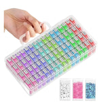 Diamond Painting Storage Containers, Diamond Art Portable Bead Storage Organizer 64 Gird Diamond Painting Accessories (Storage Box)