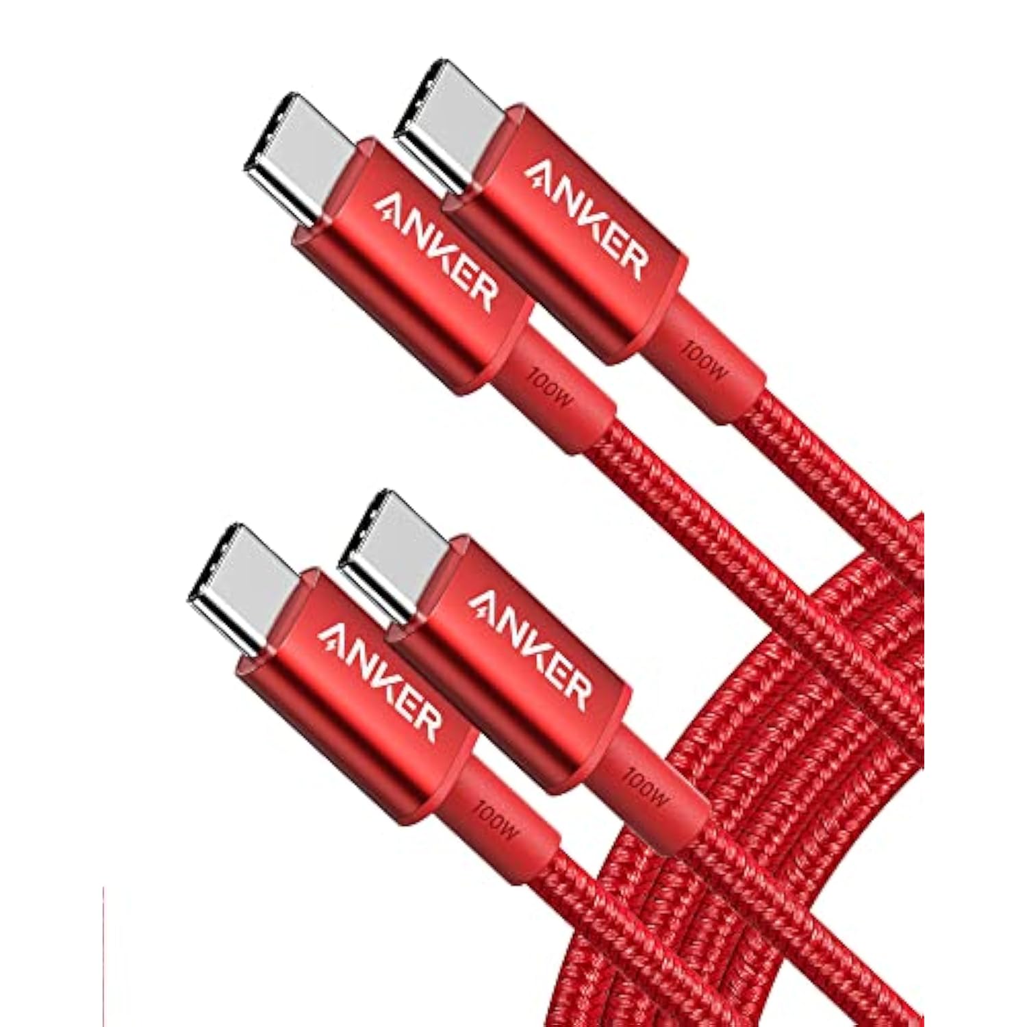 Anker 333 USB 2.0 Type C Charging Cable (6ft 100W, 2-Pack),Fast Charge for Mac