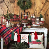 Christmas High Chair Banner Reindeer Tassel Garland for Baby Birthday Party