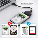 Cablecc 5Gbps Micro USB 3.0 to SATA 22Pin 7+15 Enclosure Adapter for 2.5" Hard