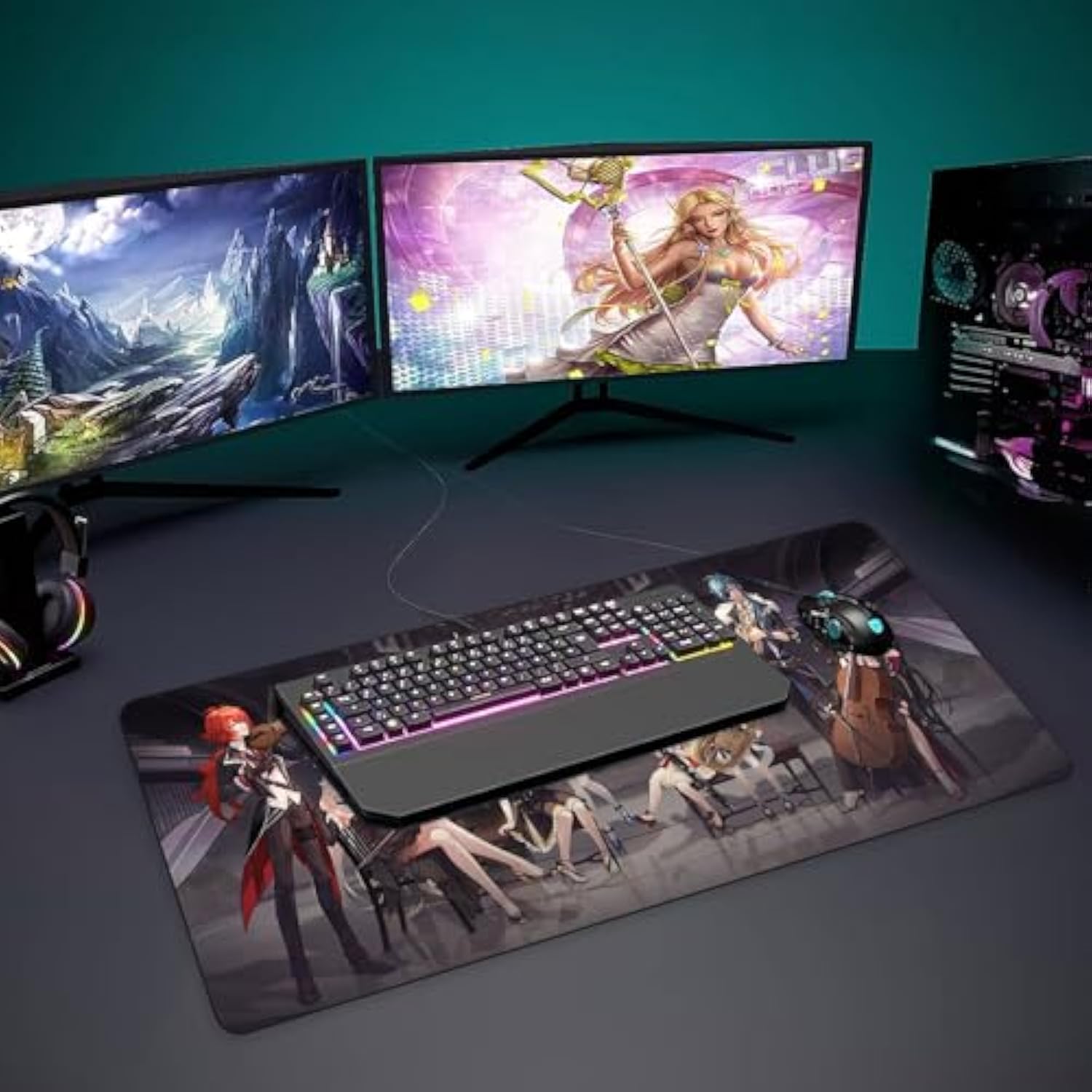 Anime Mouse Pad Large Gaming Mouse Pad Genshin Impact Mouse Pad