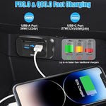 Rv Usb Outlet, 36W Qc3.0 Usb-A & 55W Pd3.0 Usb-C Port Quick Charger Socket Panel With Switch For 12V/24V Auto, 2Pcs