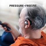 Avantree Pebble - Wireless Open Ear Earbuds with Adjustable Soft Earhook, Blue