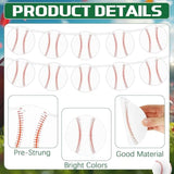Pre-Strung 6 Pieces Baseball Banner Baseball Party Decorations, Base Ball Paper Garland Bunting Decor For Sports Theme Birthday Baby Shower Party Supplies Favors