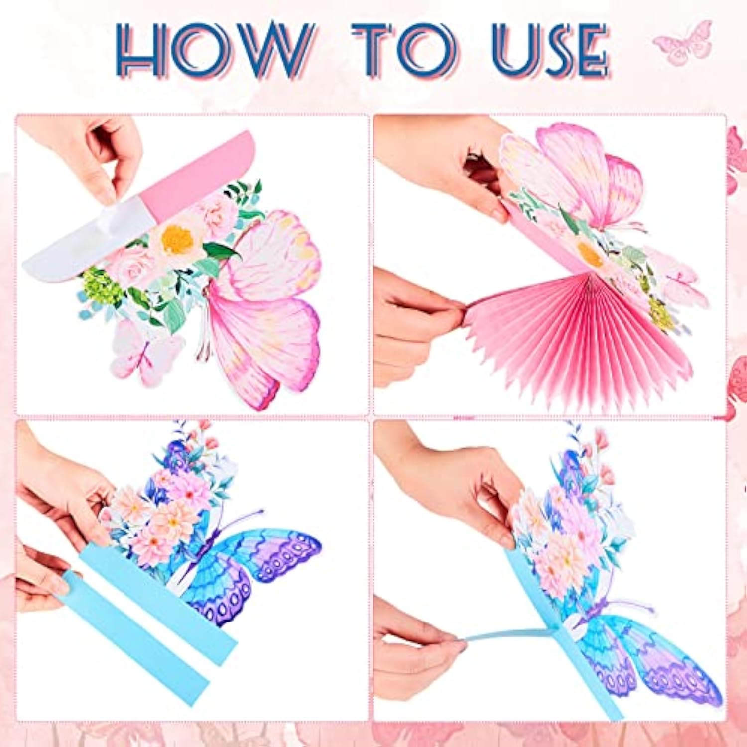 10pcs Butterfly Table Centerpieces Spring Party Decorations for Birthday