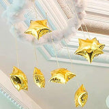 24 Pcs 18" Gold Star Balloons Foil Balloons Mylar Balloon For Baby Shower, Gender Reveal, Wedding, Magical Prom Or Engagement Party Decoration