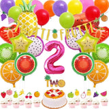 71 Packs Tutti Frutti Party Decorations Set Twotti Frutti Glitter Bann