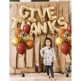 50pcs Fall Balloons 12 Inch Coco Brown Gold Confetti Latex Balloons for Thanksgiving Party