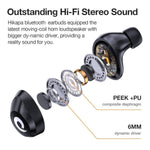 X9 Wireless Earbuds Bluetooth 5.3 Headphones Waterproof Stereo Earphones In Ear Touch Control With Microphone Headset With Deep Bass For Sport, Gaming And Running(Black)