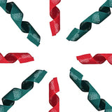 2 Rolls Burlap Wired Ribbon Natural Weave Ribbon With Wired Edge For C