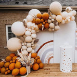 Fall Balloon Arch Kit with Burnt Orange Cream Peach Terracotta Balloons for Baby Shower