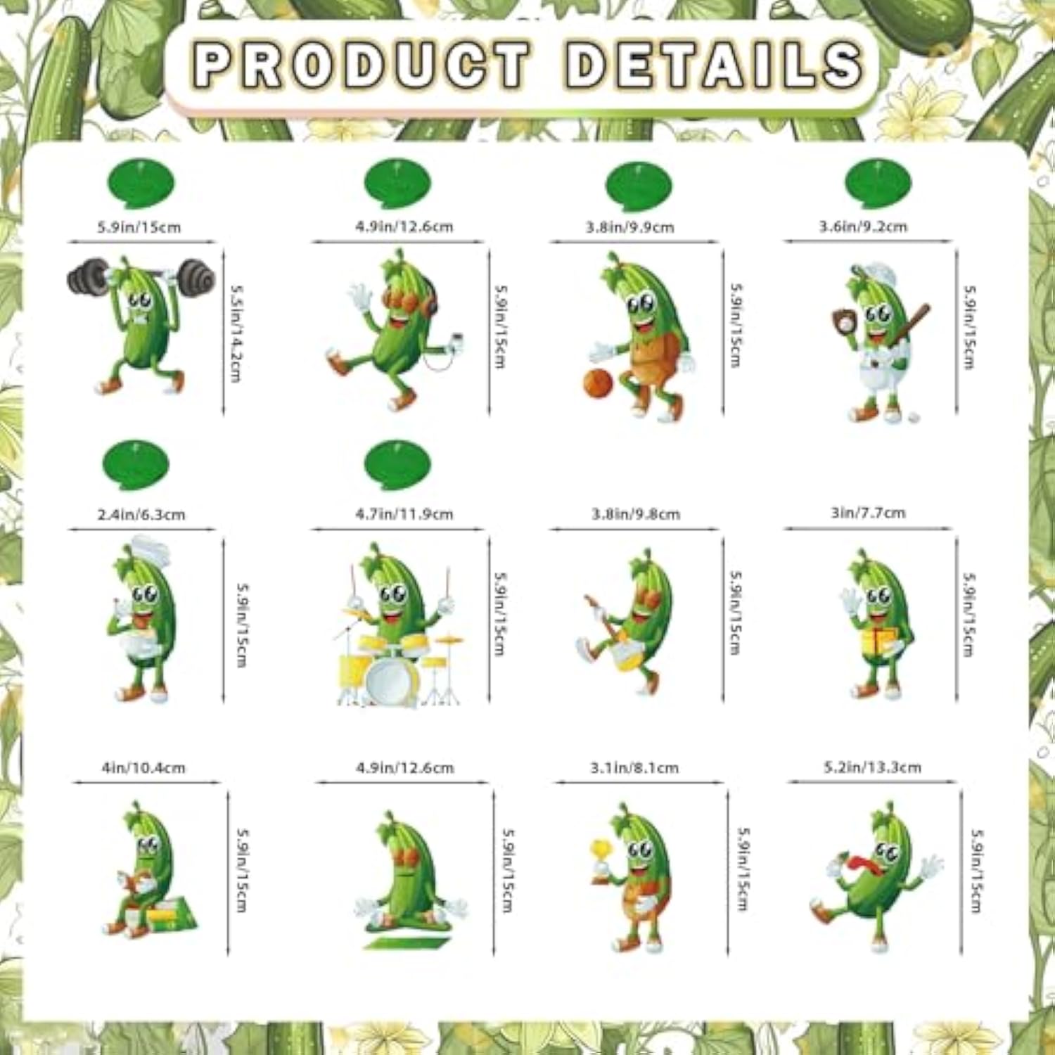 Pickle Happy Birthday Banner, Pickle Party Decorations, Funny Pickle Garland Party Supplies, Cartoon Funny Fruit Cucumber For Pickle Birthday Party