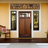 Brown Welcome To The Wild West Banner, Western Cowboy Mexican Theme Banner, Wild West Party Decoration, Western Cowboy Decorations For Party