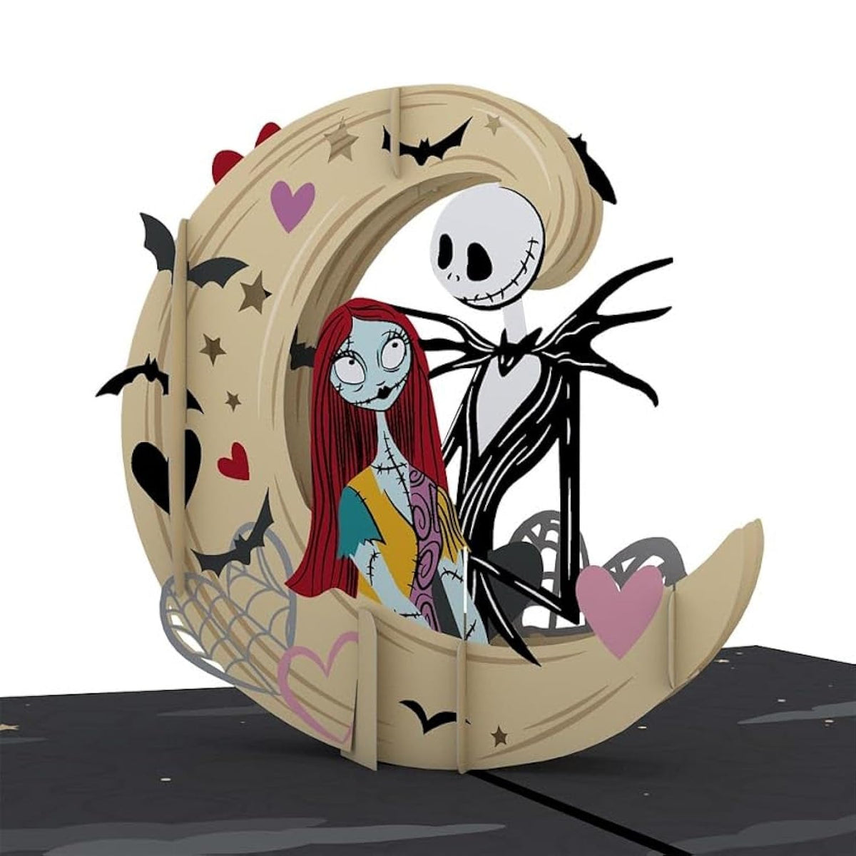 Valentines Day Card For Her, Him - 3D Disney Pop-Up Card - Tim Burton'S The Nightmare Before Christmas - You'Re My Nightmare Come True - 5" X 7" - Blank Note Card & Envelope Included