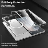 For Galaxy Z Fold 7 Case Compatible With Magsafe, Built-In 9H Tempered Glass Screen Protector Anti-Yellowing Slim Thin Phone Cover Strong Magnetic Case For Samsung Galaxy Z Fold7 (Clear)
