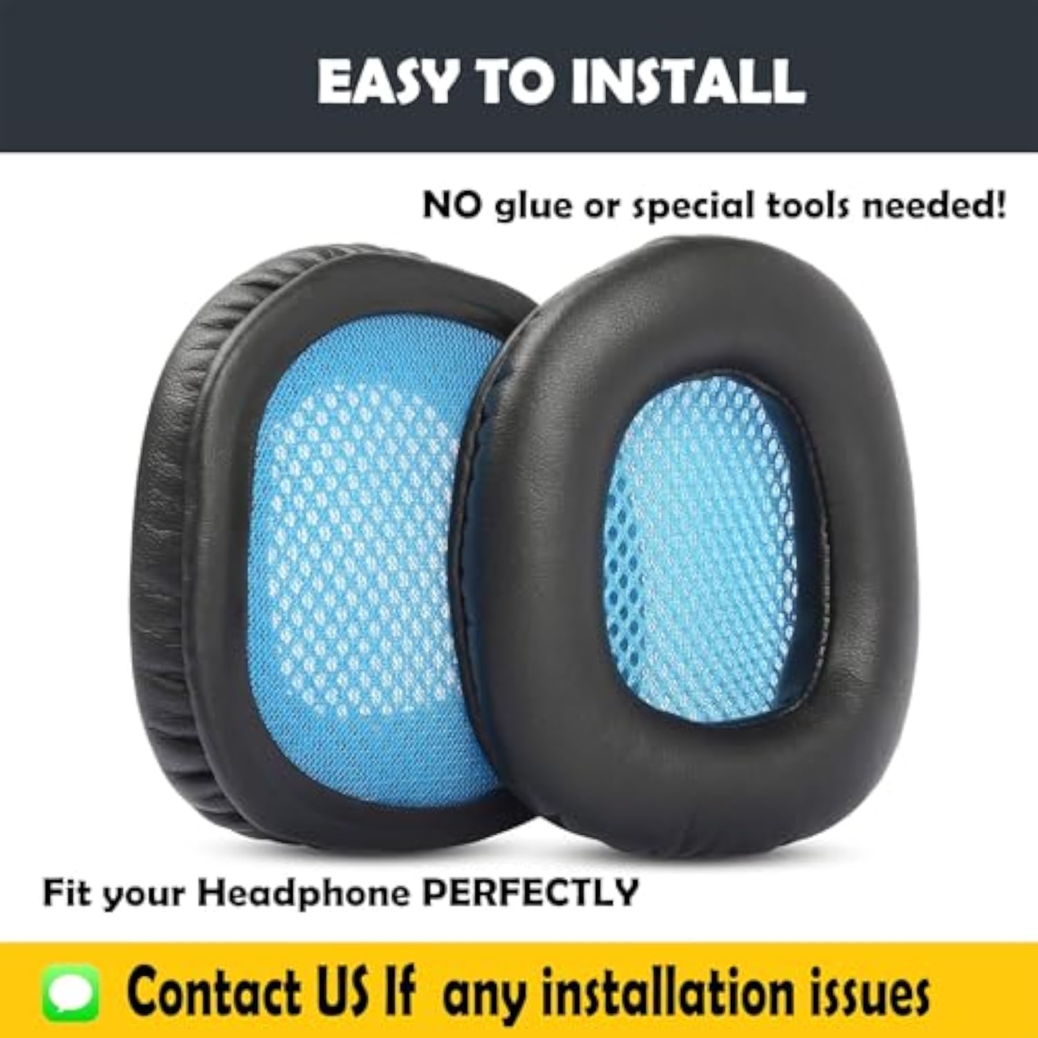 Replacement Earpads Cushion Compatible With Sades Sa905S Sa903 A902 Headphones Ear Pads With Softer Protein Leather/Memory Foam