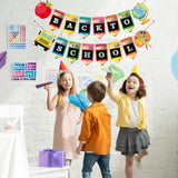 Back To School Banner Decorations - Welcome Back To School Pencils Banner - First Day Of School Classroom Decorations - First Day Of School Party Decorations For Classroom School Teacher Office
