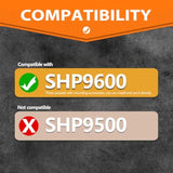 Shp9600 Ear Pads - Replacement Ear Cushion Compatible With Shp9600 Headphones (Grey Fabric)