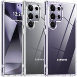 For Samsung Galaxy S24 Ultra Case Clear, [20X Anti-Yellowing] S24 Ultra Phone Case With [Built-In 4 Airbags][10Ft Grade Protection] [Crystal Transparent Slim] Case (Clear)
