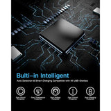 Charging Station For Multiple Devices - 6 Port Fast Charging Station For Iphone Ipad Android And Tablet - Multi Charging Stations - Phone Charging Stations With 6 Mixed Cables Included(Ul Certified)