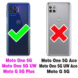 Phone Case For Moto One 5G/One5G Uw/Moto G G5 Plus Hard Cover Shockproof Soft Silicone Bumper Hybrid Three Layer Heavy Duty Grip Rugged Protective Cell Motorola One Lite Xt2075-1 Women Rose Gold