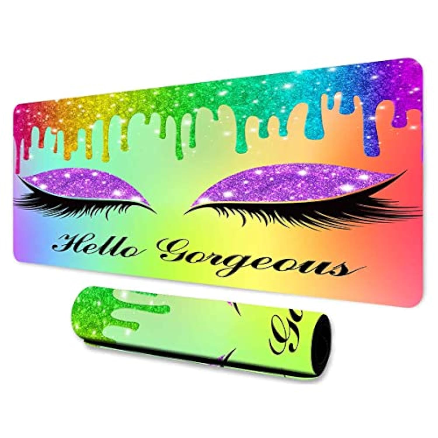 Hello Gorgeous Large Mouse Pad 31.5X11.8X0.12 Inches Long Table Pad Keyboard Pad Desktop Accessories Game Mouse Pad For Studio Desk Computer Desk Bdlsmn128