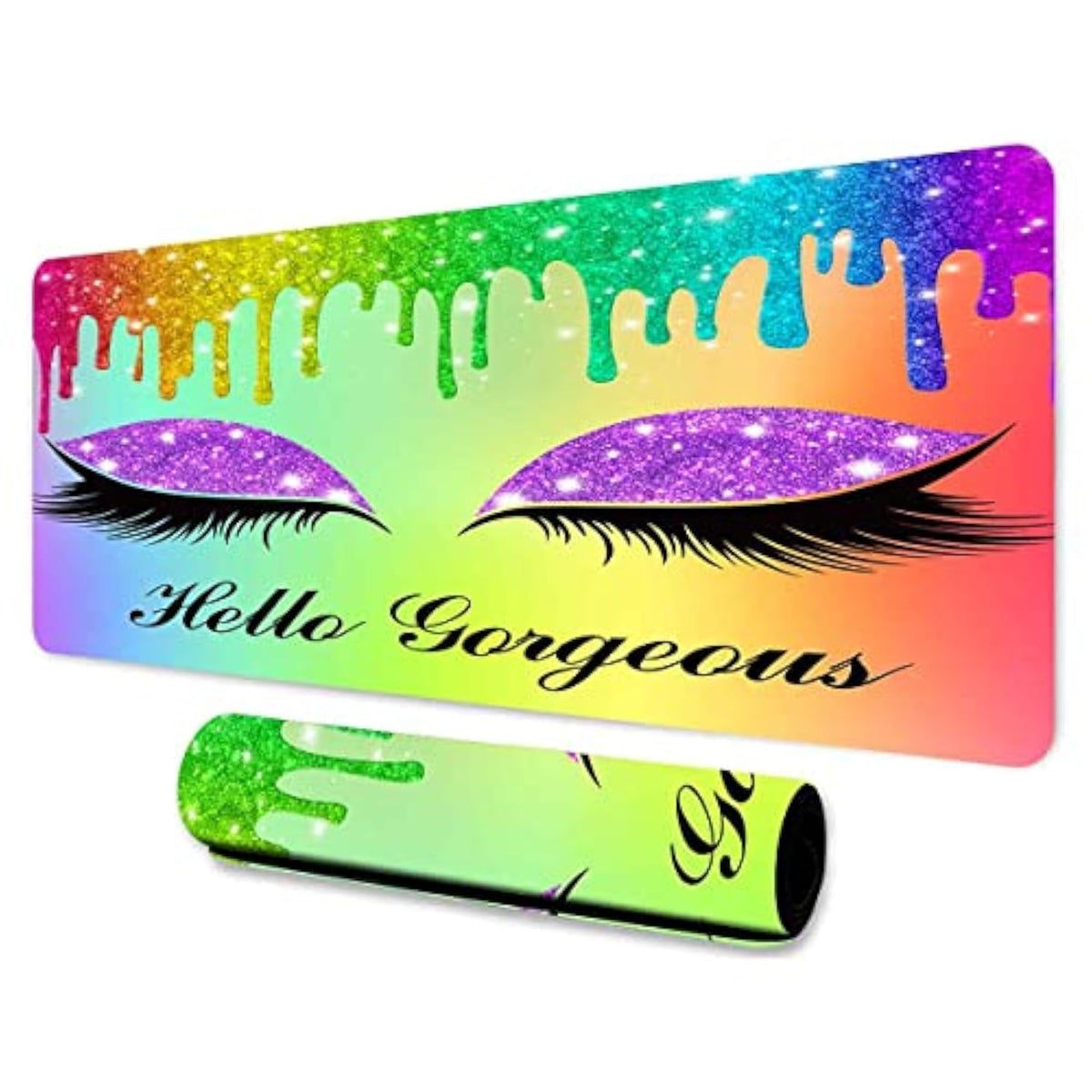 Hello Gorgeous Large Mouse Pad 31.5X11.8X0.12 Inches Long Table Pad Keyboard Pad Desktop Accessories Game Mouse Pad For Studio Desk Computer Desk Bdlsmn128