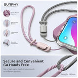 2-Pack Braided Phone Wrist Lanyards Anti-Theft Strap for Women & Men