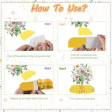8Pcs Wildflowers Honeycomb Centerpieces 3D Table Little Wildflowers Centerpieces Spring Flower Theme Women Girl Birthday Party For Mother'S Day Valentine'S Day Table Decor Supplies