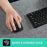 Perixx PERIMICE-621B Wireless Mouse - Silent Click with Ergo Design - Compatib