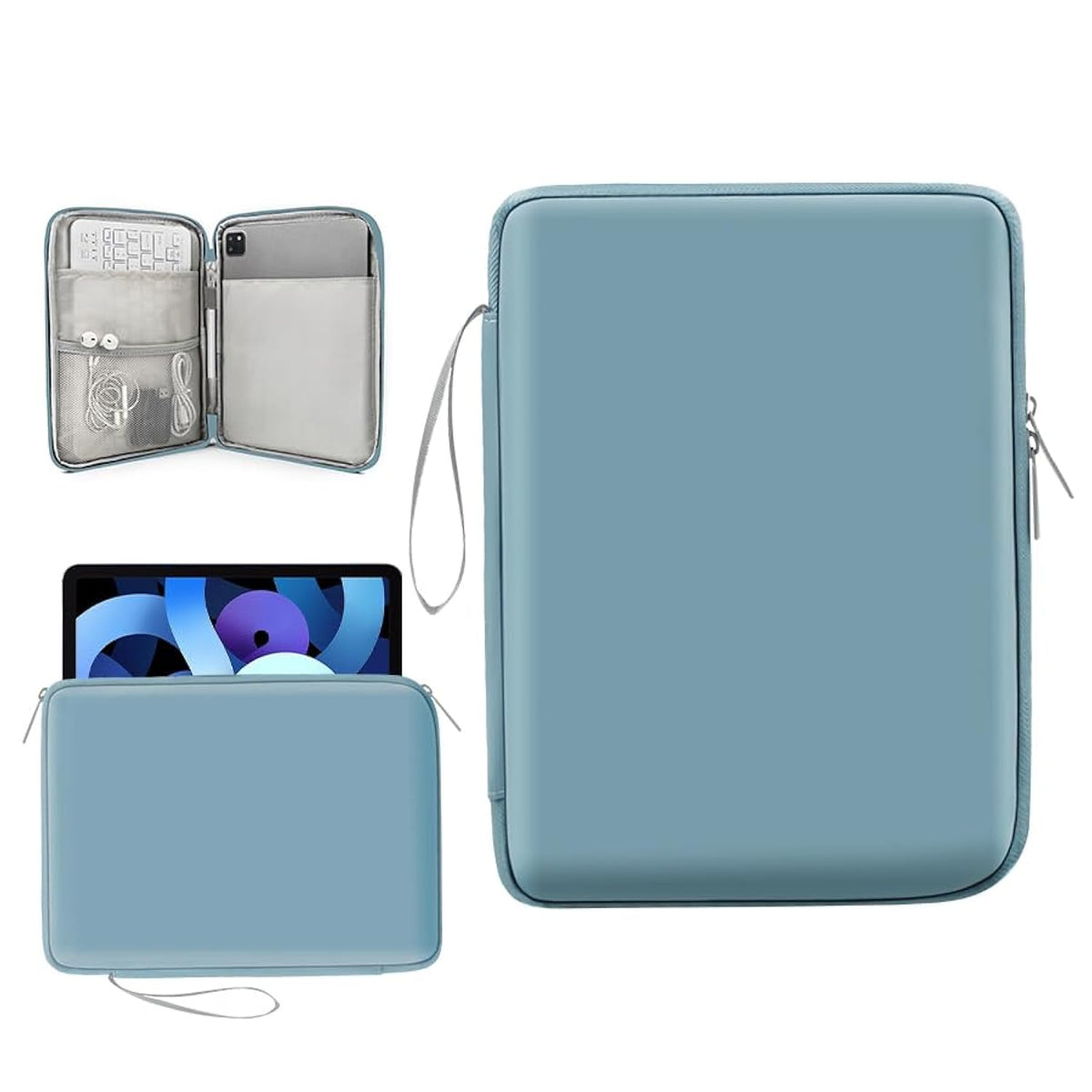 9-11 Inch Tablet Sleeve Case, Fits New Ipad Air/Pro 11 Inch 2024, Ipad Air 5/4Th 10.9, Ipad 10Th Gen 10.9, Ipad 9/8/7Th 10.2,All 9-11 Inch Tablet, Galaxy Tab S8/S9 11, Blue