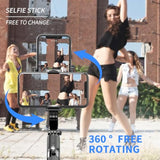 Gimbal Stabilizer For Smartphone ?With Retractable Selfie Stick And Tripod?1-Axis Multifunction Remote 360°Automatic Rotation? Auto Balance For Iphone/Android