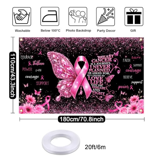Breast Cancer Awareness Banner Party Decorations