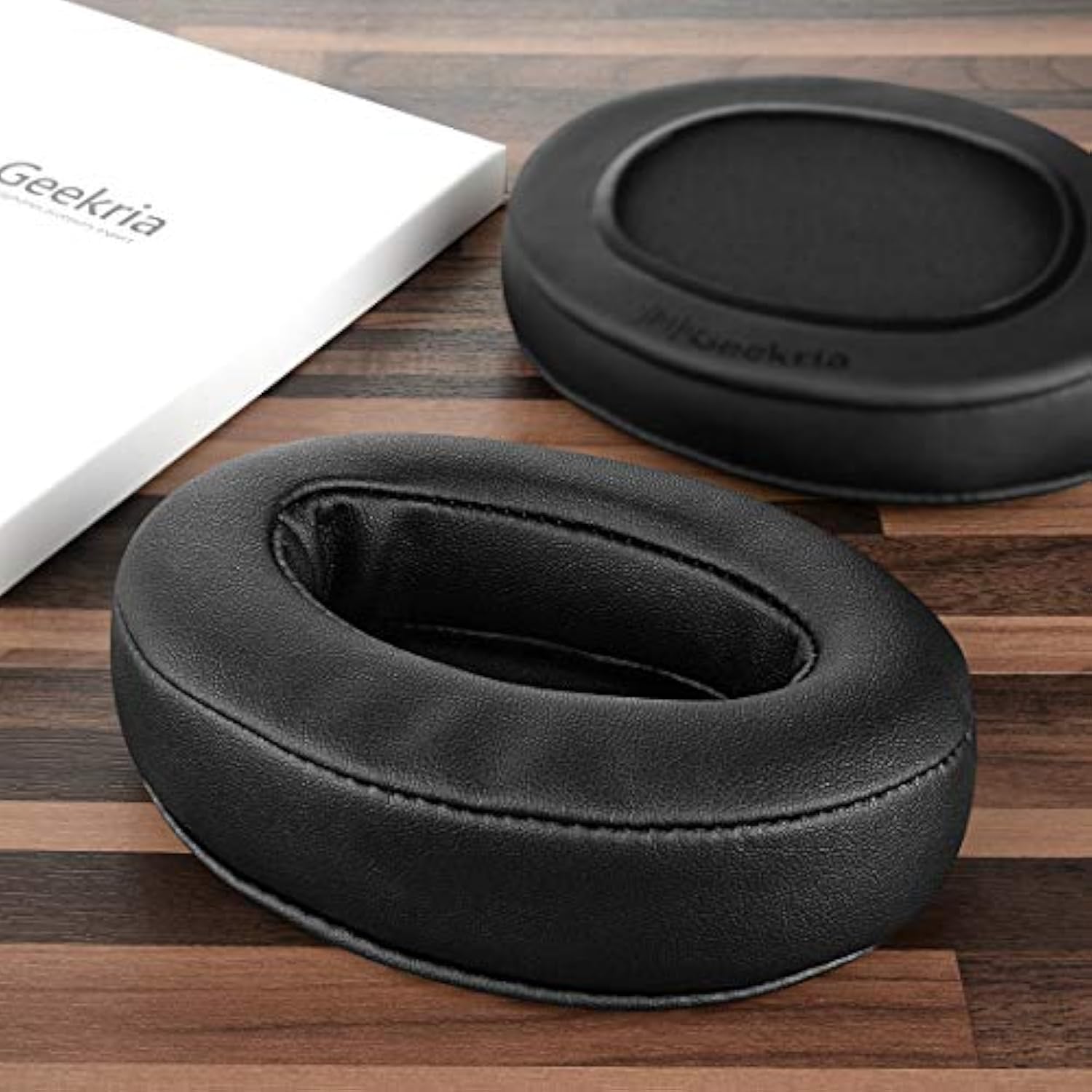 Geekria PRO Extra Thick Replacement Ear Pads for Audio-Technica ATH-M50X/ M50xBT2/ M60X/ M40X/ M30X/ M20X/ M10X Headphones, Ear Cushions, Repair Parts (Black)