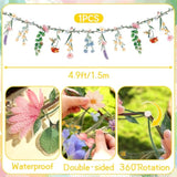 Flower Banner Garland, Baby Shower Decorations, Floral For Enchanted Garden Party, Wedding Wild One Bloom Baby Shower Birthday Fairy Tale Tea Market Spring Supplies Girl Woodland Party