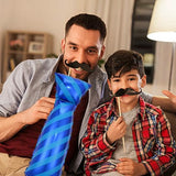 Blue Necktie Balloons Father's Day Balloons Big Necktie Balloon for Father's Day Party Decorations Fathers Day Decor Supplies Ballons Arch Kits Party Balloon Sets 3pcs