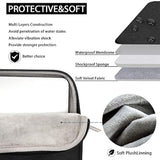 Voova Laptop Bag Case 17 17.3 Inch with Shoulder Strap & Handle, Waterproof Computer Sleeve Cover Compatible with 17-18” MacBook HP Acer Asus Dell Lenovo, Slim Briefcase for Men Women, Black