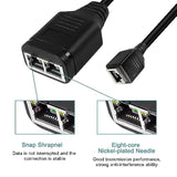 Rj45 Gigabit Ethernet Splitter Switch Cable,Rj45 1 Male To 2 Female 1000Mbps H